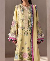 Ethnc Lime Yellow Lawn Suit- Pakistani Lawn Dress