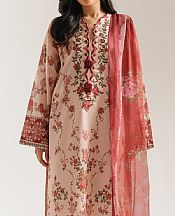 Ethnc Oyster Pink Lawn Suit- Pakistani Lawn Dress