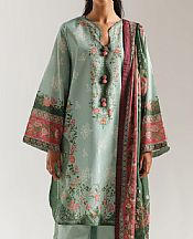 Ethnc Sea Mist Lawn Suit- Pakistani Lawn Dress