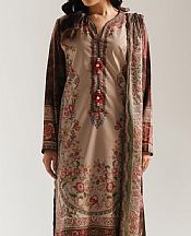 Ethnc Ivory Lawn Suit- Pakistani Designer Lawn Suits