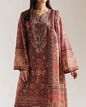 Ethnc Dusty Pink Lawn Suit- Pakistani Lawn Dress
