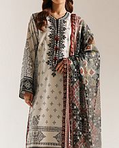 Ethnc Off-white Lawn Suit- Pakistani Designer Lawn Suits