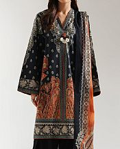 Ethnc Black Lawn Suit- Pakistani Lawn Dress