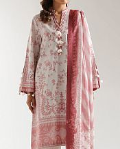 Ethnc Off White/Ice Pink Lawn Suit- Pakistani Designer Lawn Suits