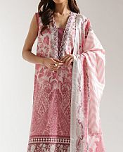 Ethnc Light Pink/Off White Lawn Suit- Pakistani Lawn Dress