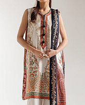 Ethnc Off White Lawn Suit- Pakistani Designer Lawn Suits