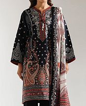 Ethnc Black Lawn Suit- Pakistani Lawn Dress