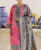 Hot Pink Khaddar Suit (2 Pcs)