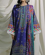 Majorelle Blue Lawn Suit- Pakistani Lawn Dress