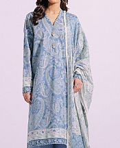 Ethnic Baby Blue Lawn Suit- Pakistani Lawn Dress