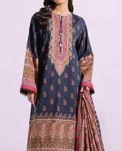 Ethnic Navy Blue Lawn Suit- Pakistani Lawn Dress