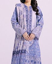Ethnic Cornflower Blue Lawn Suit- Pakistani Designer Lawn Suits