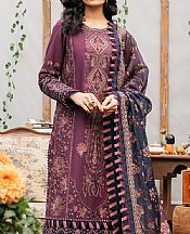 Ethnic Plum Lawn Suit- Pakistani Lawn Dress