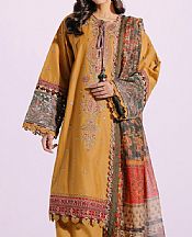 Ethnic Mustard Lawn Suit- Pakistani Lawn Dress