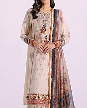 Ethnic Ivory Lawn Suit- Pakistani Lawn Dress