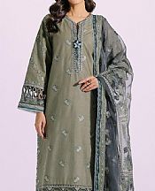 Ethnic Sage Green Lawn Suit- Pakistani Designer Lawn Suits