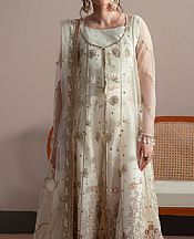 Fabiha Fatima Off White Net Suit- Pakistani Chiffon Dress