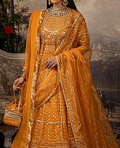 Faiza Faisal Safety Orange Organza Suit- Pakistani Chiffon Dress