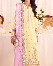 Faiza Faisal Cream Lawn Suit- Pakistani Lawn Dress