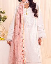 Faiza Faisal Off White Lawn Suit- Pakistani Lawn Dress
