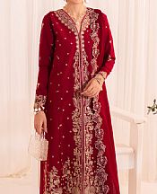 Faiza Faisal Maroon Lawn Suit- Pakistani Designer Lawn Suits