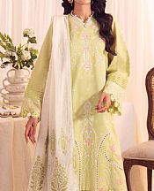 Faiza Faisal Thistle Green Lawn Suit- Pakistani Lawn Dress
