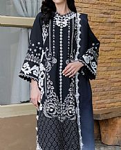 Faiza Faisal Black/Off White Khaddar Suit- Pakistani Winter Dress