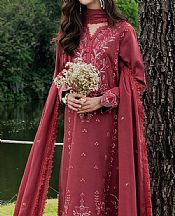 Faiza Faisal Solid Pink Karandi Suit- Pakistani Winter Clothing
