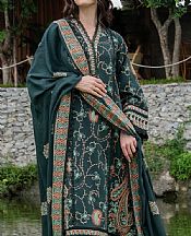 Faiza Faisal Gable Green Karandi Suit- Pakistani Winter Dress