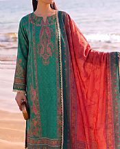 Sea Green Lawn Suit