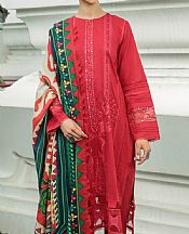 Pastel Red Dobby Suit- Pakistani Winter Dress