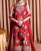 Scarlet Raw Silk Suit