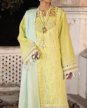 Faiza Faisal Yellow Cotton Suit- Pakistani Lawn Dress