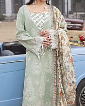 Faiza Faisal Pistachio Cotton Suit- Pakistani Designer Lawn Suits