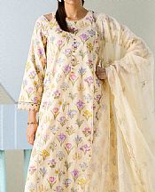Faiza Faisal Ivory Lawn Suit- Pakistani Lawn Dress
