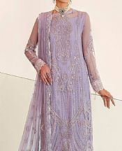 Farasha Lilac Net Suit- Pakistani Chiffon Dress