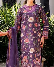 Farasha Purple Lawn Suit- Pakistani Lawn Dress