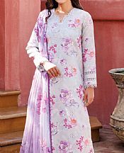 Farasha Grey Lawn Suit- Pakistani Designer Lawn Suits