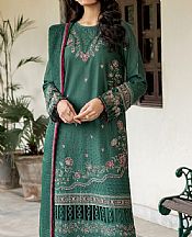 Farasha Viridian Green Lawn Suit- Pakistani Lawn Dress