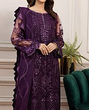 Indigo Net Suit- Pakistani Chiffon Dress