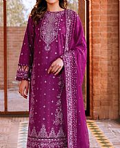 Farasha Dark Raspberry Lawn Suit- Pakistani Designer Lawn Suits
