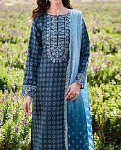 Farasha Pickled Bluewood Lawn Suit- Pakistani Designer Lawn Suits