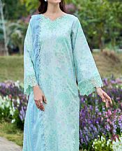 Farasha Pale Aqua Lawn Suit- Pakistani Designer Lawn Suits