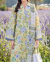 Farasha Pastel Yellow Lawn Suit- Pakistani Designer Lawn Suits