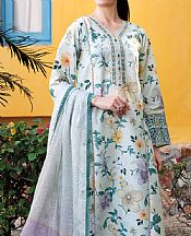 Farasha Off White Lawn Suit- Pakistani Designer Lawn Suits