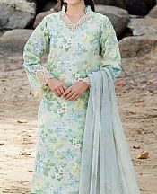 Farasha Mint Green Lawn Suit- Pakistani Lawn Dress