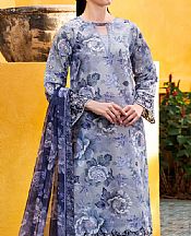 Farasha Grey Lawn Suit- Pakistani Lawn Dress
