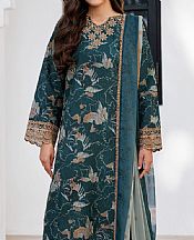 Farasha Green Lawn Suit- Pakistani Designer Lawn Suits