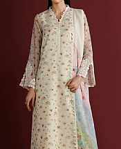Off White Chiffon Suit