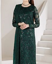 Farasha Gable Green Chiffon Suit- Pakistani Designer Chiffon Suit